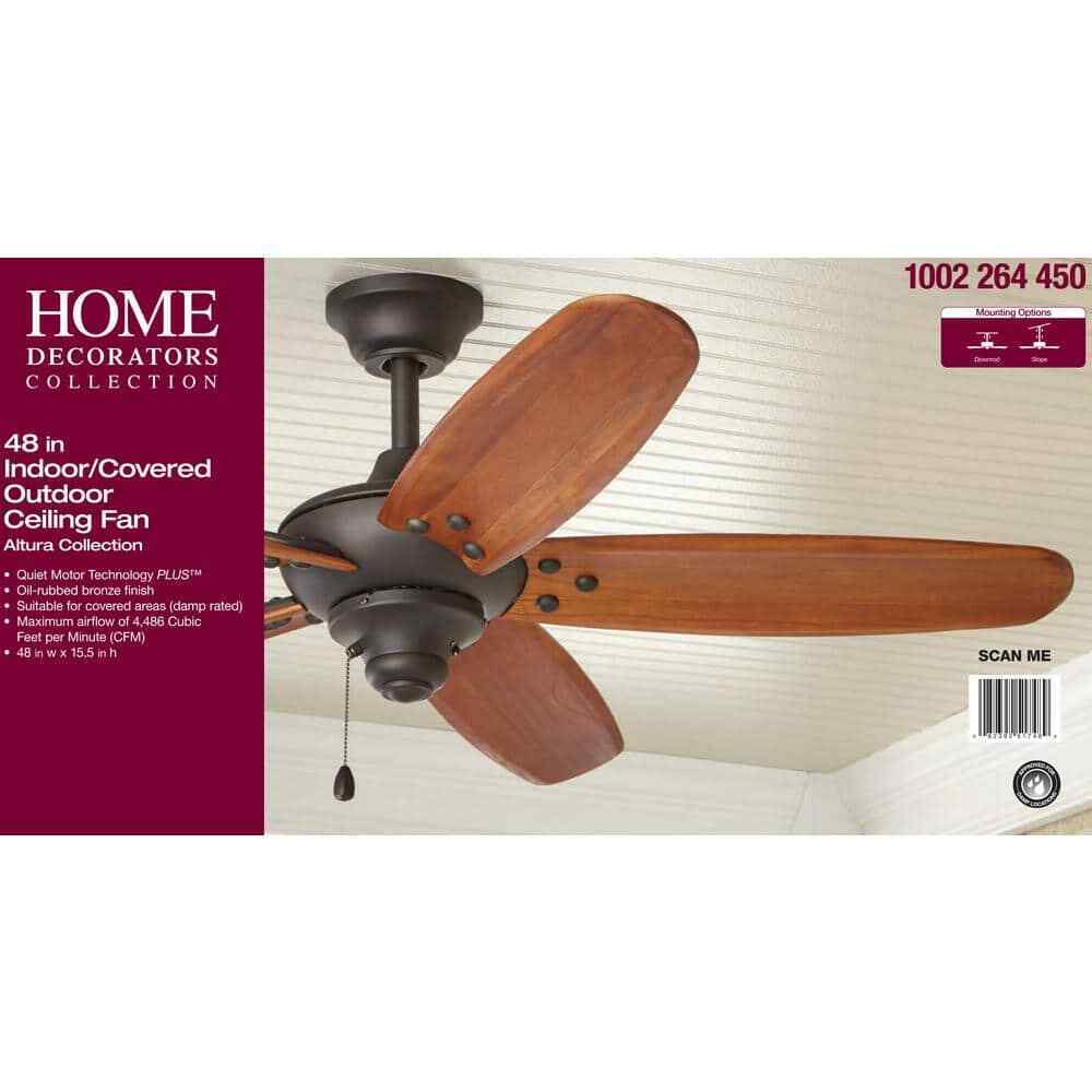 Home Decorators Altura 48 in. Indoor/Outdoor Oil-Rubbed Bronze Ceiling Fan