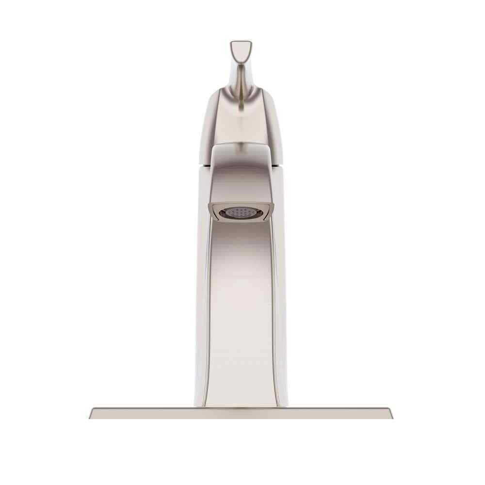 Glacier Bay Calandine Single Handle Single Hole Bathroom Faucet Brushed Nickel