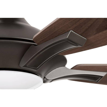 Home Decorators Petersford 56 in. Integrated LED Oil Rubbed Bronze Ceiling Fan