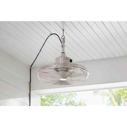 Home Decorators Collection Calthorpe 20 in. Portable Brushed Nickel Ceiling Fan