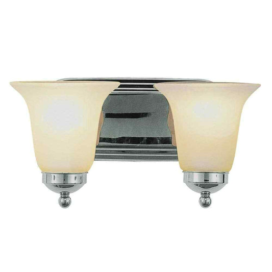 Bel Air Lighting Cabernet 2-Light Polished Chrome Bathroom Vanity Light Fixture