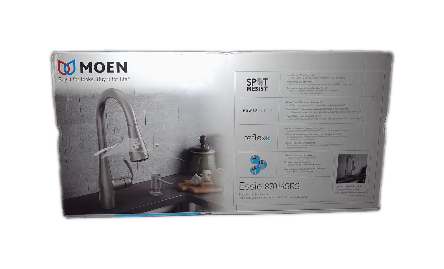 MOEN Essie Single-Handle Pull-Down Kitchen Faucet w/ Reflex and Power Clean