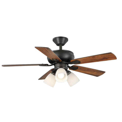 Hampton Bay Riley 44 in. Indoor LED Bronze Ceiling Fan w/Remote + Light Kit