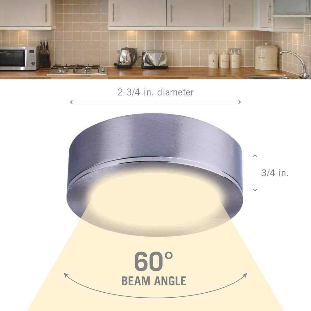 Armacost Lighting Pro-Grade Black LED Satin Warm White Dimmable Puck Light