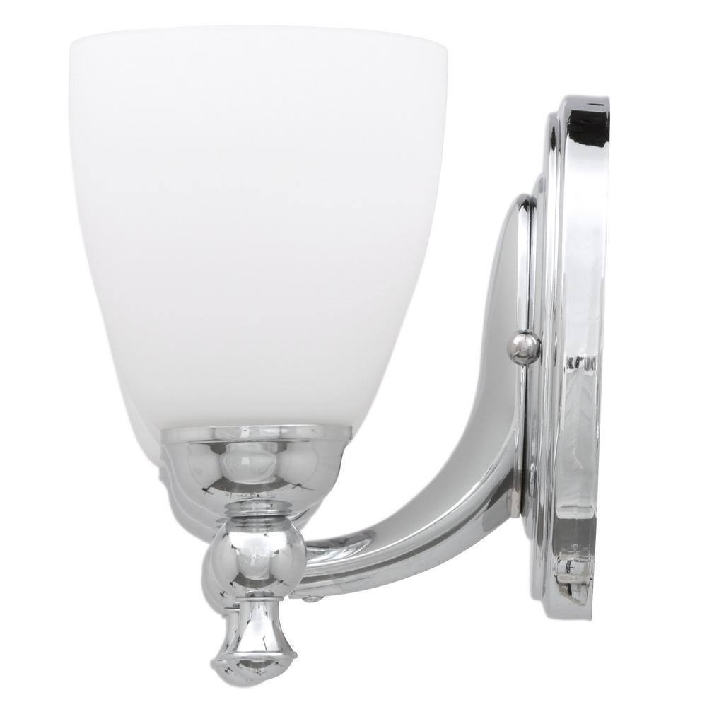 Hampton Bay Solomone  3-Light Polished Chrome Bathroom Vanity Light Fixture