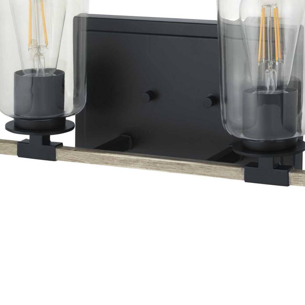 Home Decorators Walsh 34 in. 4-Light Black Coastal Bathroom Vanity Light