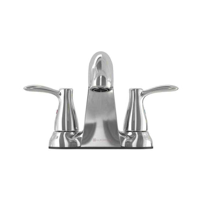 Glacier Bay Gable 4 in. Centerset 2-Handle Mid-Arc Bathroom Faucet in Chrome