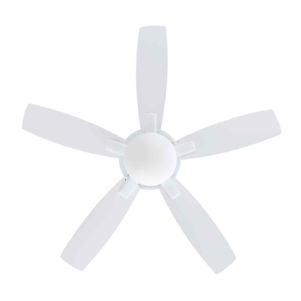Hampton Bay Gazebo III 52 in. Indoor Outdoor Wet Rated White Ceiling Fan w Light