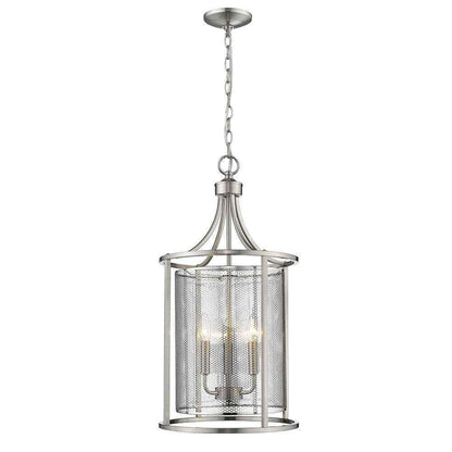 Eglo De Velde 3-Light Matte Nickel Chandelier Ceiling Pendant Light Fixture