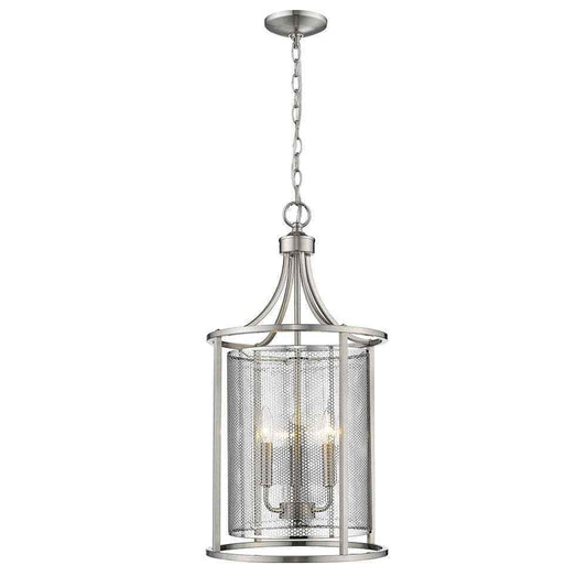 Eglo De Velde 3-Light Matte Nickel Chandelier Ceiling Pendant Light Fixture