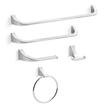 KOHLER Katun 4 in. Centerset 2-Handle Bathroom Faucet in Polished Chrome