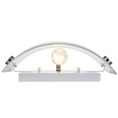 Bel Air Lighting Morie Chrome Indoor Wall Sconce Light Fixture w/ Frosted Glass