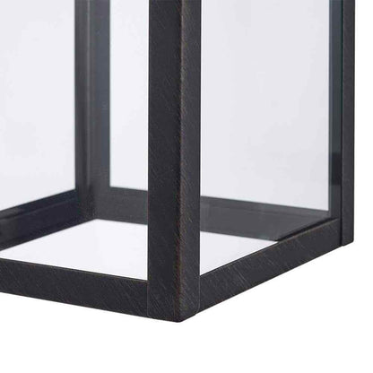 Globe Electric Bowery 1-Light Bronze Hardwired Outdoor Indoor Wall Lantern Sconc