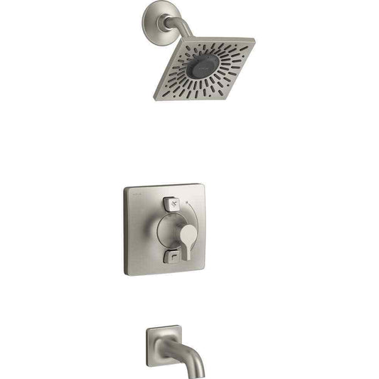 KOHLER Single-Handle 1-Spray Tub and Shower Faucet in Vibrant Brushed Nickel