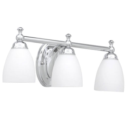 Hampton Bay Solomone  3-Light Polished Chrome Bathroom Vanity Light Fixture