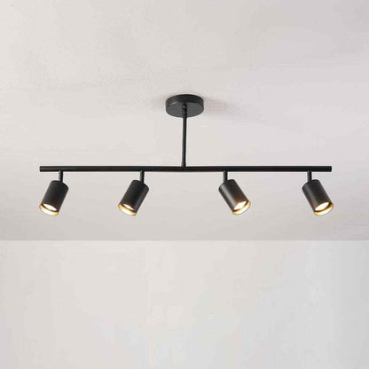 Globe Electric Willard 2.92 ft. 4-Light Black Adjustable Height Linear Track Kit