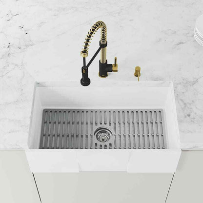 VIGO Edison Single Handle Pull-Down Sprayer Kitchen Faucet