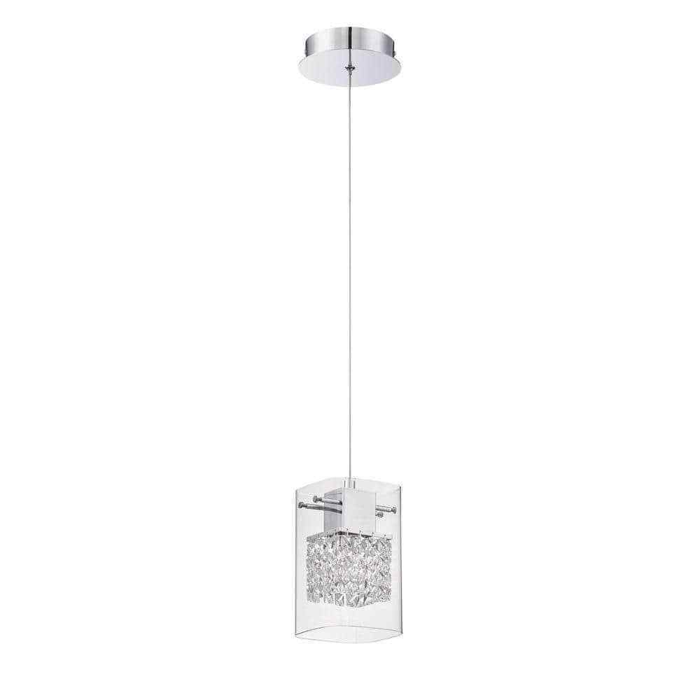 Designers Choice Collection Politan Series 1-Light Chrome Pendant