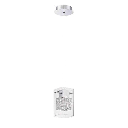 Designers Choice Collection Politan Series 1-Light Chrome Pendant