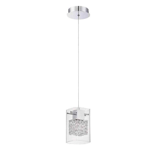 Designers Choice Collection Politan Series 1-Light Chrome Pendant