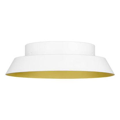 Home Decorators Collection Delaney 13 in. White LED Flush Mount DSHD19548F