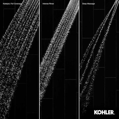 KOHLER Fordra 3-Spray Patterns 6.817 in. Wall Mount Fixed Shower Head