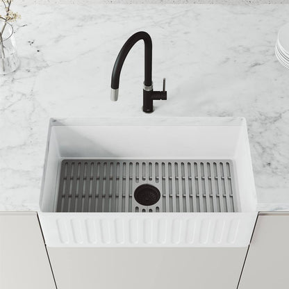 VIGO Bristol Pull-Down Sprayer Kitchen Faucet in Stainless and Black