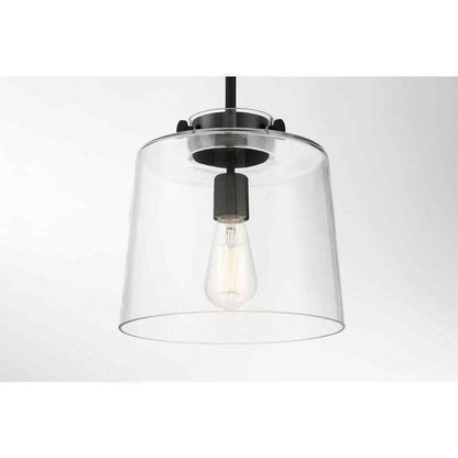Hampton Bay Mullins Coal Pendant Hanging Modern Industrial Kitchen Light