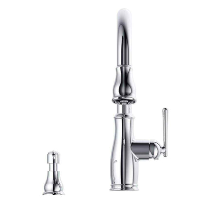 Glacier Bay Kagan Pull Down Sprayer Kitchen Faucet w/ Soap Dispenser in Chrome