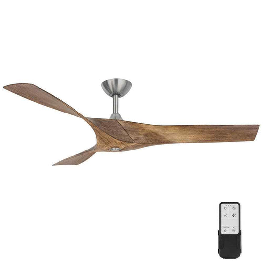 Home Decorators Wesley 52 in. Indoor/Outdoor Brushed Nickel DC Motor Ceiling Fan