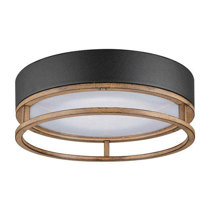 Globe Electric Ray 1-Light Matte Black 18.5-Watt LED Integrated Ceiling Light