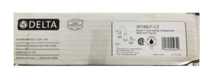 Delta Nicoli J-Spout 8 in. Widespread 2-Handle Bathroom Faucet Champagne Bronze