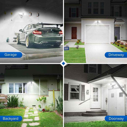 SANSI 1800 Lumens Black Motion Sensor Outdoor LED 5000K Dusk to Dawn Flood Light