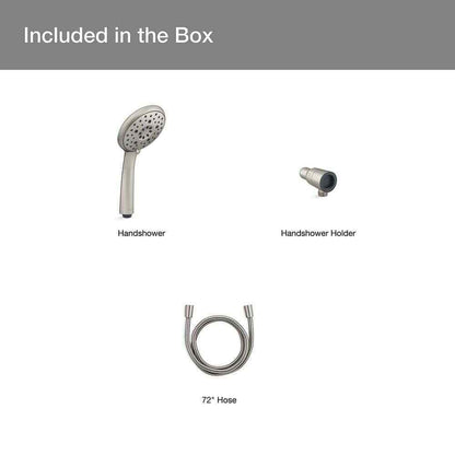KOHLER Claro 3-Spray Wall Mount Handheld Shower Head 1.75 GPM