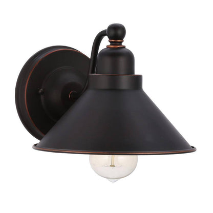 SATCO Bridgeview 7.25 in. 1-Light Mission Dust Bronze Wall Sconce