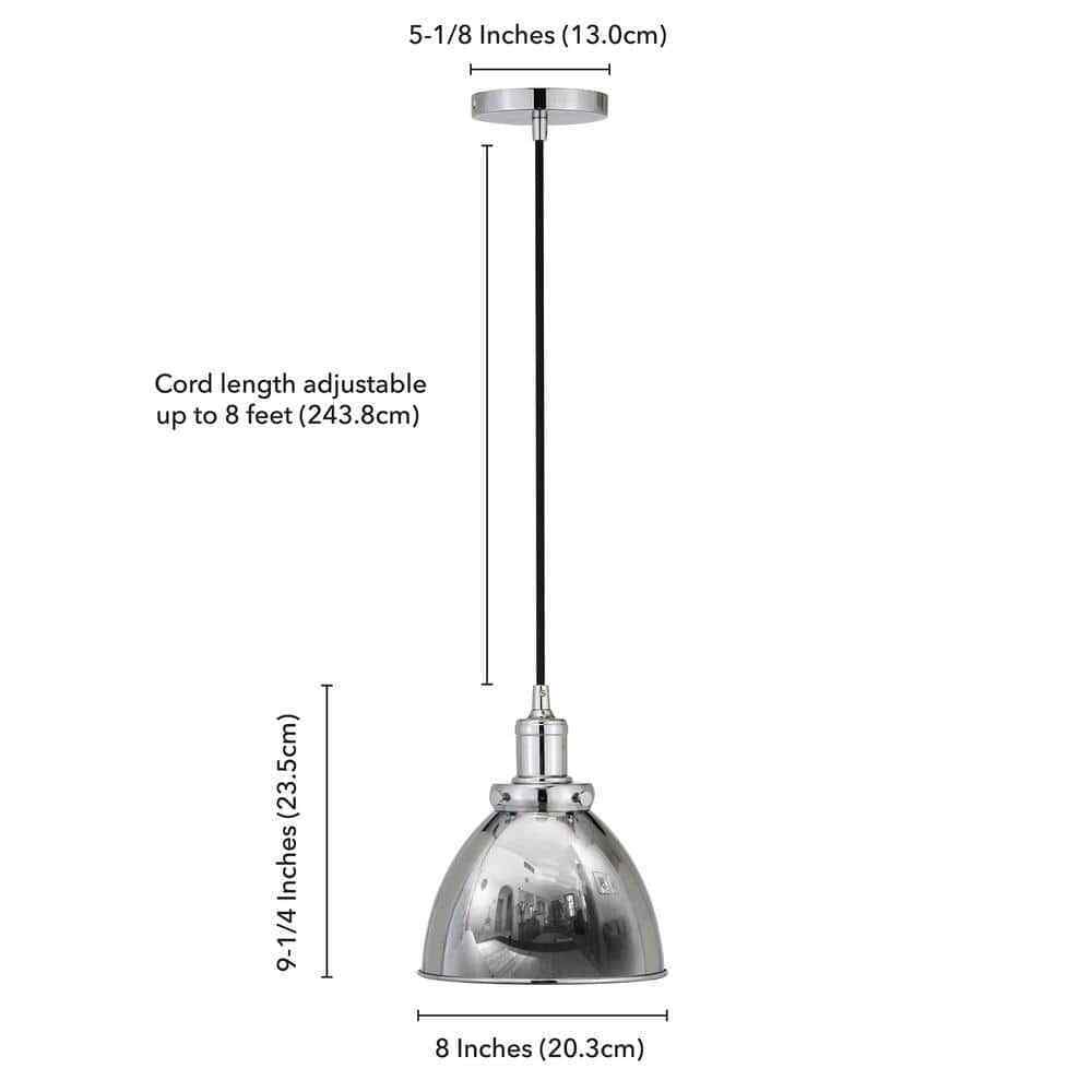 Meyer&Cross Madison 1-Light Polished Nickel Pendant PD0352
