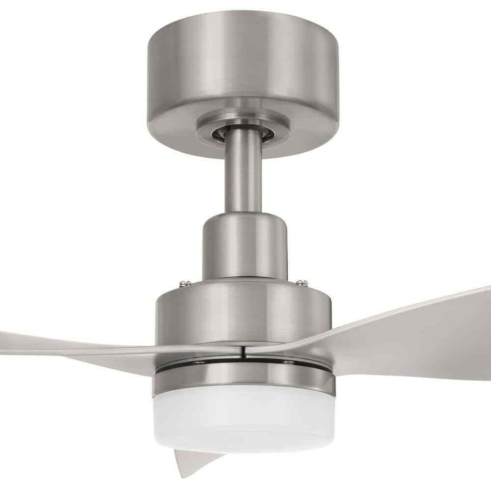 Hampton Bay Marlston 52 in. Indoor/Outdoor Brushed Nickel  Ceiling Fan w Remote