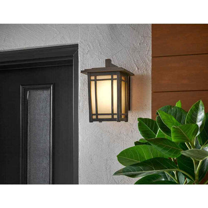 Home Decorators Port Oxford 1-Light Oil Rubbed Chestnut Outdoor Wall  Sconce