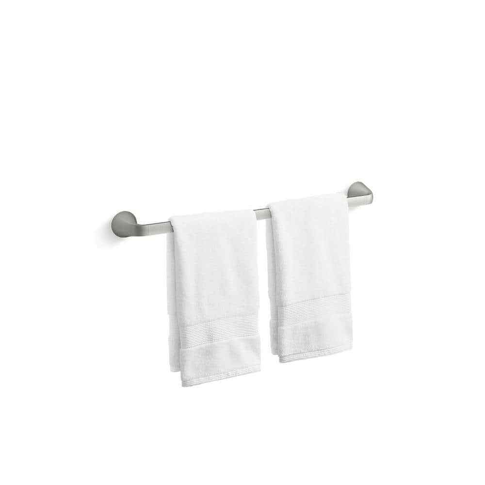 KOHLER Cursiva 24 in. Towel Bar in Vibrant Brushed Nickel