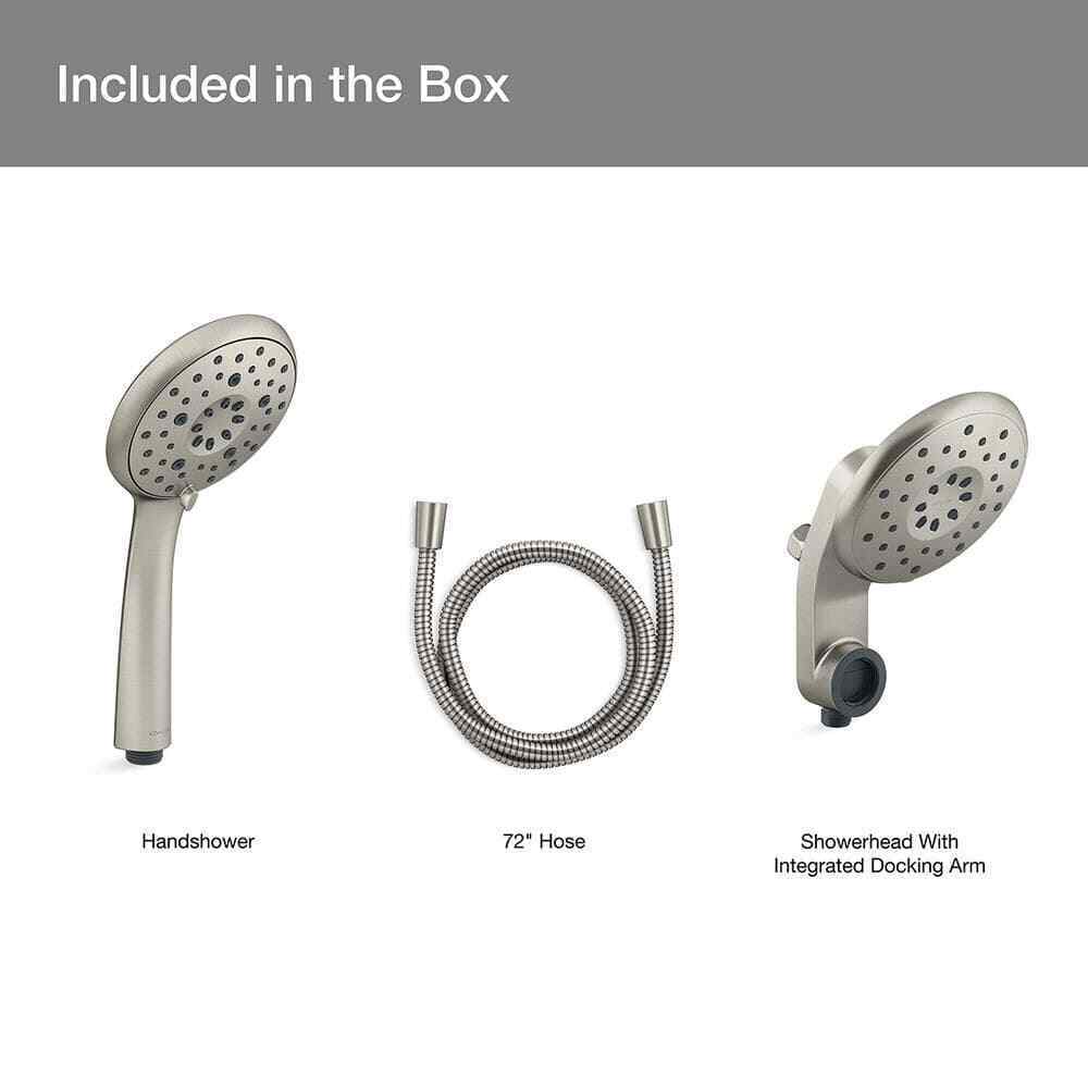 KOHLER Claro 1-Spray Dual Wall Mount Fixed and Handheld Shower Head 1.75 GPM