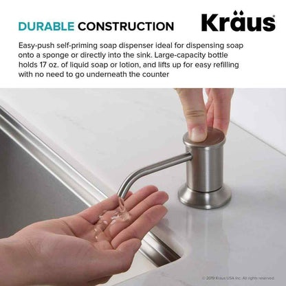 KRAUS Kitchen Soap Dispenser in Spot Free Stainless Steel KSD-80SFS
