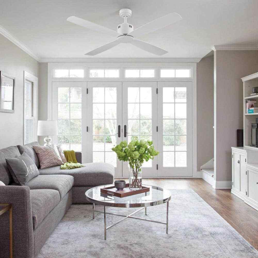 Home Decorators Collection Kitteridge 52 in. Indoor White Ceiling Fan 34777-HBUW