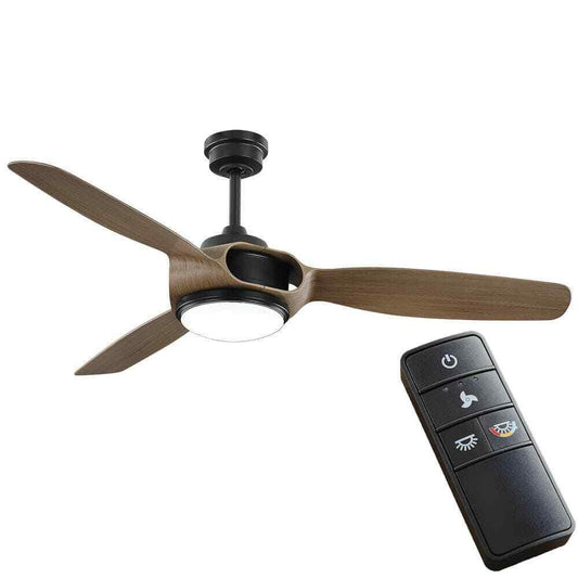 Home Decorators Sedgewood 60 in.White Color Changing LED Matte Black Ceiling Fan