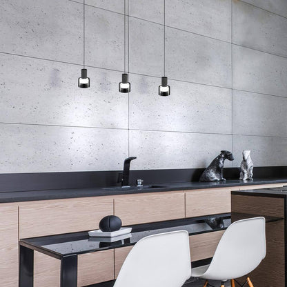 Eglo Molineros 28 in. W x 8.2 in. H 3-Light Black Kitchen Island Pendant