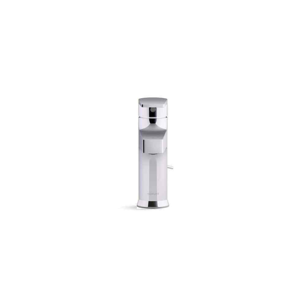 KOHLER Taut Single Hole Bathroom Faucet in Vibrant Brushed Moderne Brass
