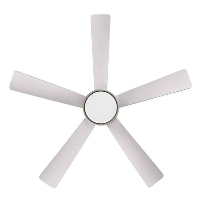 Hampton Bay Hawkspur 52 in. LED CCT Indoor/Outdoor Brushed Nickel Ceiling Fan