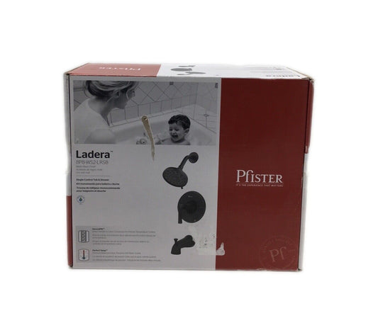 Pfister Ladera Single-Handle 3-Spray Tub and Shower Faucet 1.8 GPM Matte Black