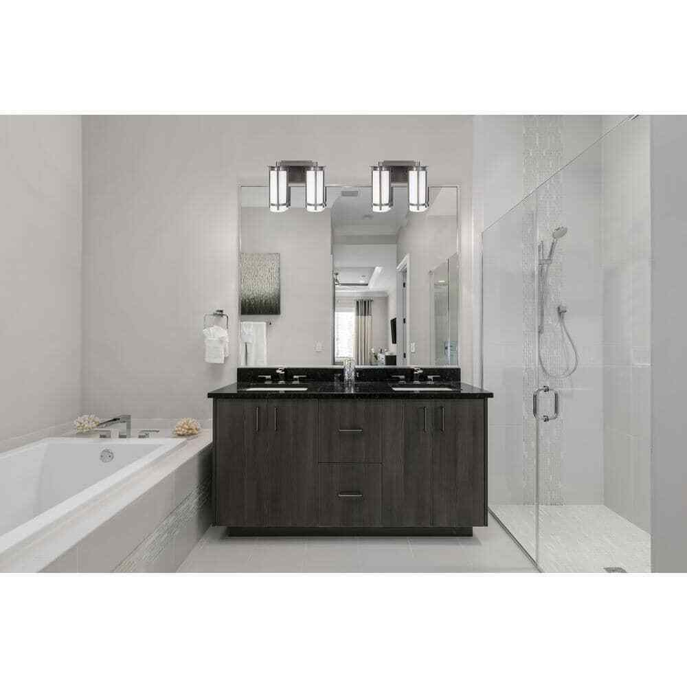 Eglo Truxton 12.75 in. 2-Light Graphite Vanity Light 203119A