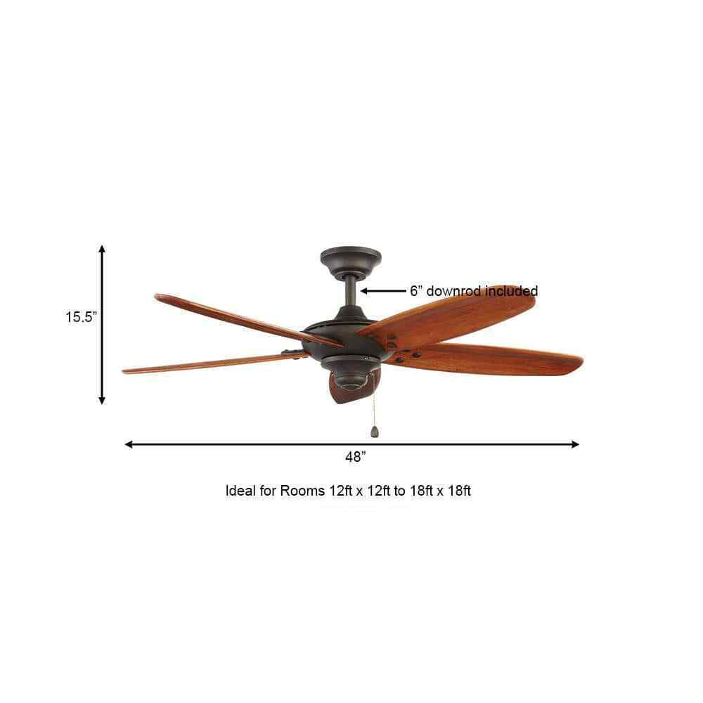 Home Decorators Altura 48 in. Indoor/Outdoor Oil-Rubbed Bronze Ceiling Fan