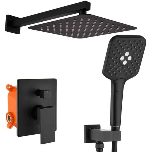 Toject Pardo 3-Spray Patterns with 1.8 GPM 9.8 in. Wall Mount Dual Shower Heads
